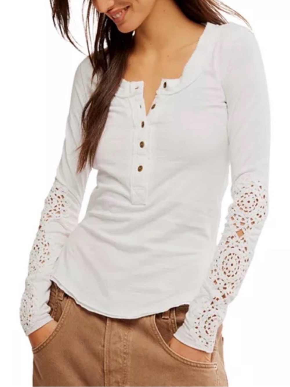 NWT We The Free Our Song Henley Tee